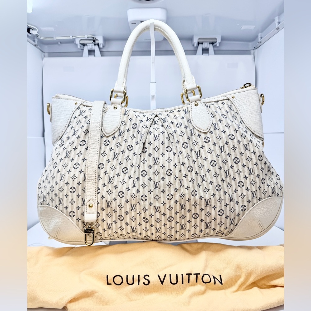 Louis Vuitton Monogram Mini Lin Croisette GM Marina Bag Cruise 2008 Blue